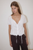 Crinkle Top - White