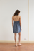 Cross Over Dress - Azure Stripe