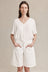 Cross Stitch Jean Short - Blanc