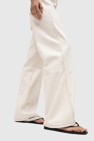 Curve Seam Jean II - Ecru