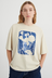 Cyanotype Tee - Stone