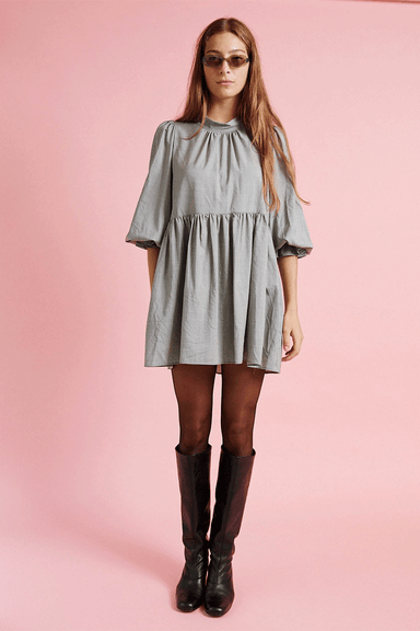 Walk In The Light Dress - Grey