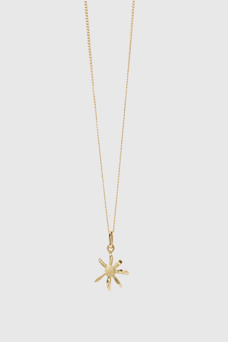 Daisy Charm Necklace - Gold Plated