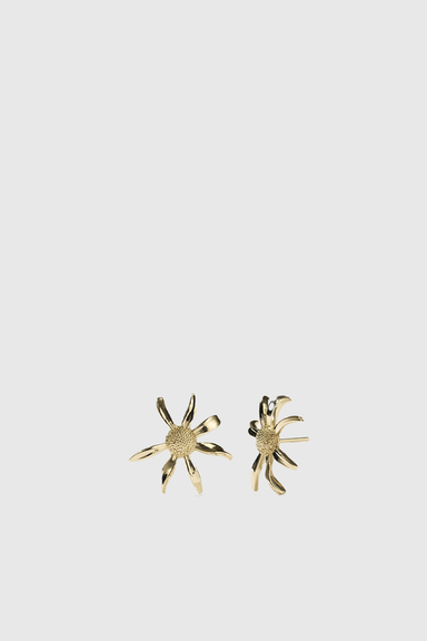 Daisy Earrings Medium - Gold Plated