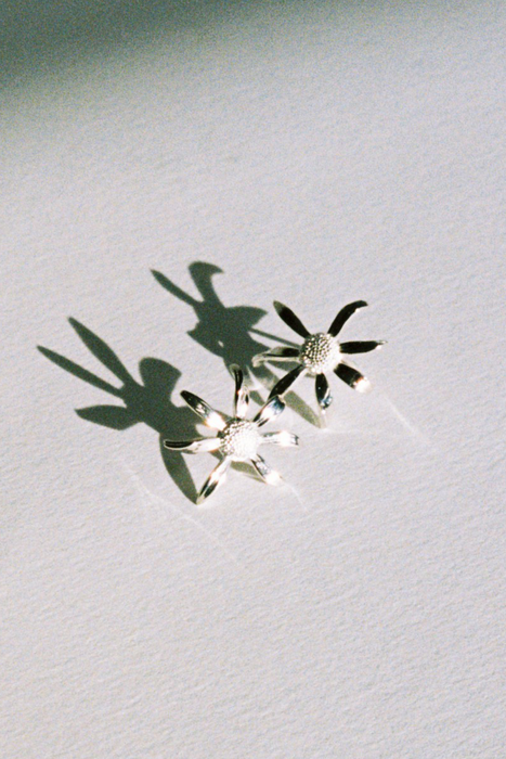 Daisy Earrings Medium - Sterling Silver