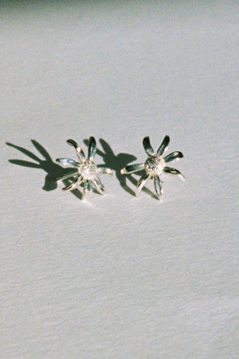 Daisy Stud Earrings - Sterling Silver