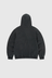 Damaged Zip Up Hoodie - Faded Black