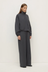 Dani Wool Drawcord Jacket - Dark Charcoal Marle