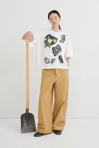 Decoupage Tee - White
