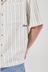 Deuce Stripe Bowler Shirt - White