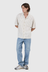 Deuce Stripe Bowler Shirt - White