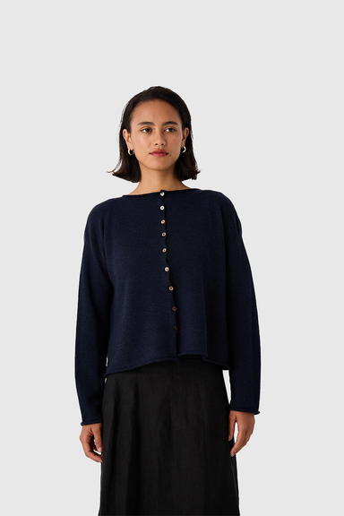 Doll's Reversible Cardigan - Ink