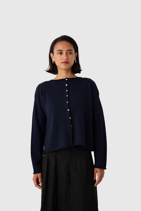 Doll's Reversible Cardigan - Ink