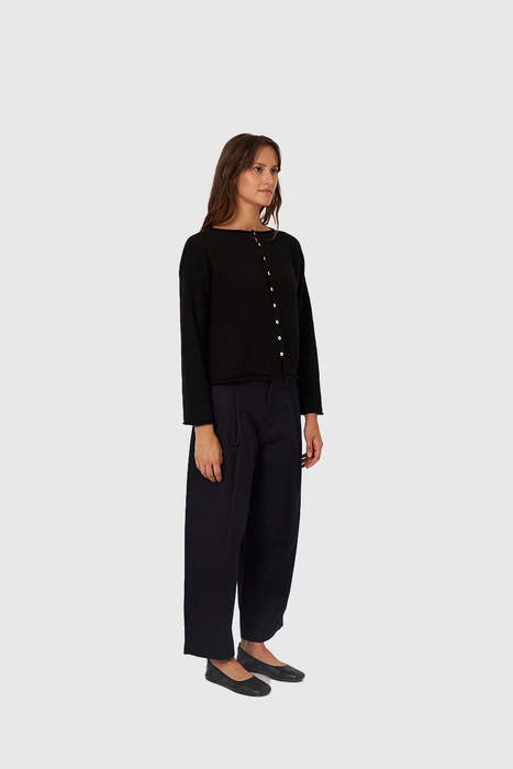 Doll's Reversible Cardigan - Black