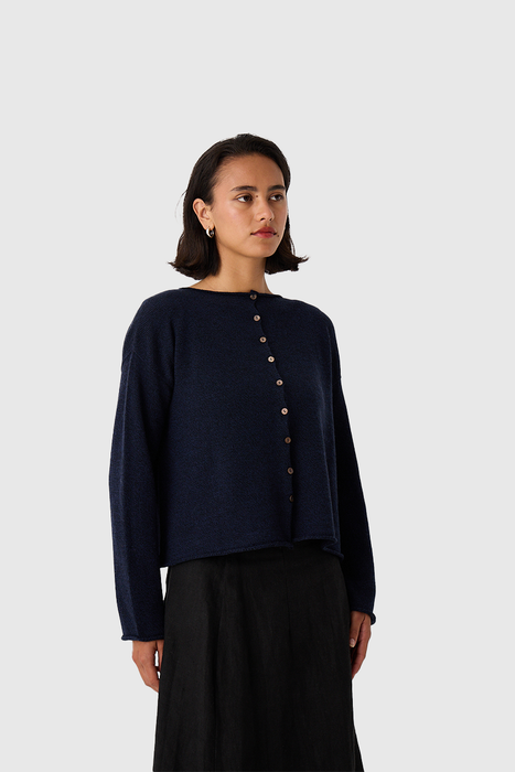 Doll's Reversible Cardigan - Ink