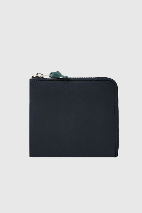 Double Zip Wallet - Navy / Blue