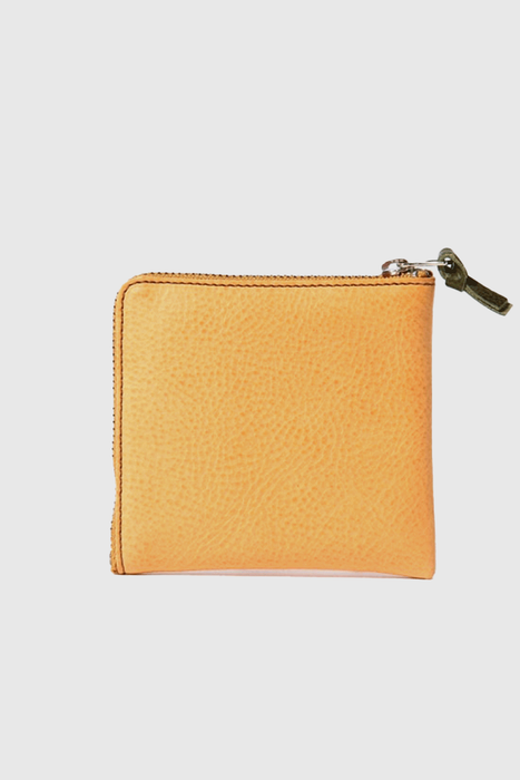 Double Zip Wallet - Tan / Olive