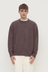 Dover Boucle Knit Cashmere Crew - Bark