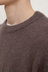 Dover Boucle Knit Cashmere Crew - Bark