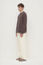 Dover Boucle Knit Cashmere Crew - Bark