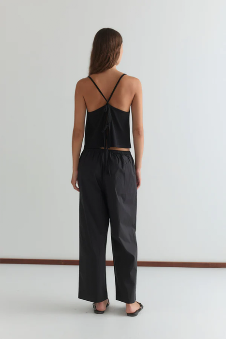 Drape Jersey Top - Black