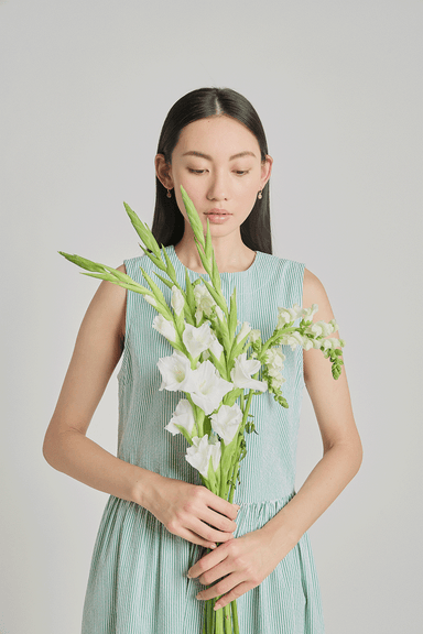 Subjective Dress - Jade Seersucker