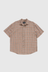 Drop SS Shirt - Brown Check