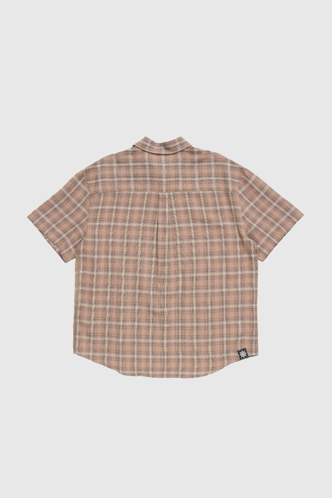 Drop SS Shirt - Brown Check
