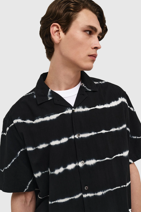 Dye Stripe SS Shirt - Black