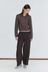 Ease Trouser - Brown / Black Stripe