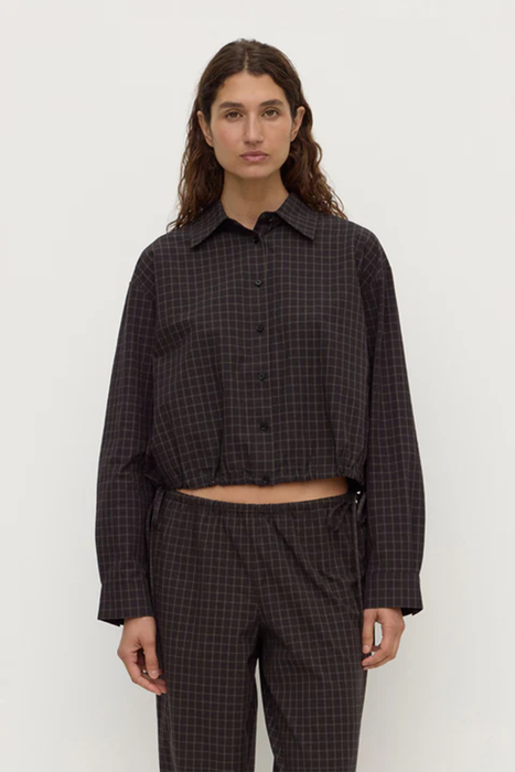 Eddie Check Shirt - Brown / Black