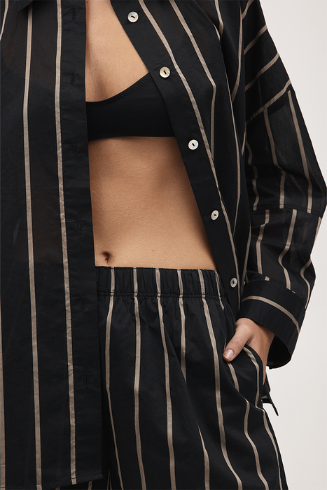 Edie Shirt - Black Stripe