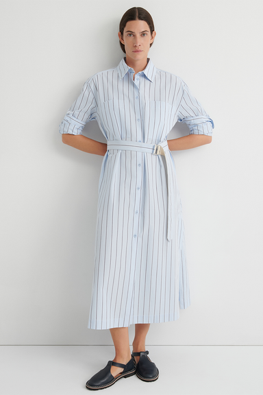 Elementary Dress - Cloud Stripe