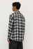 Elio Japanese Check Long Sleeve Shirt - True Navy / Cream