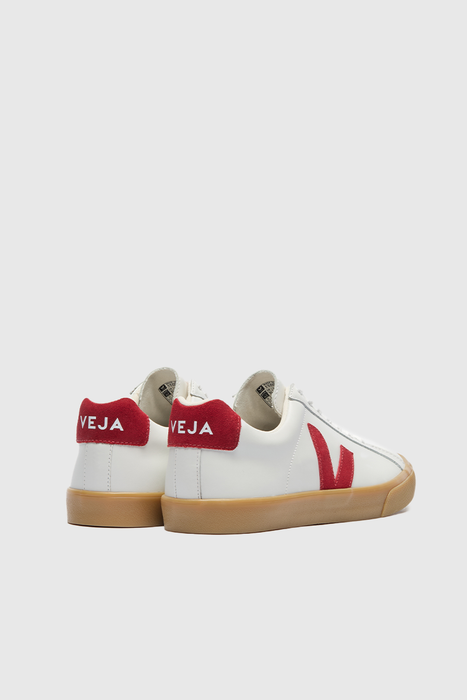Esplar Logo Leather - White / Pepper / Natural