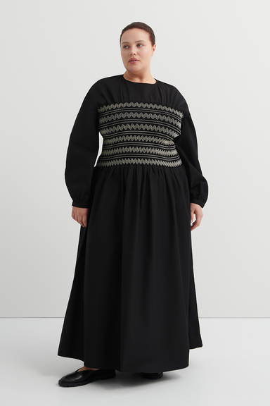 Etched Dress - Black