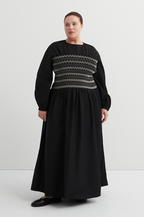 Etched Dress - Black