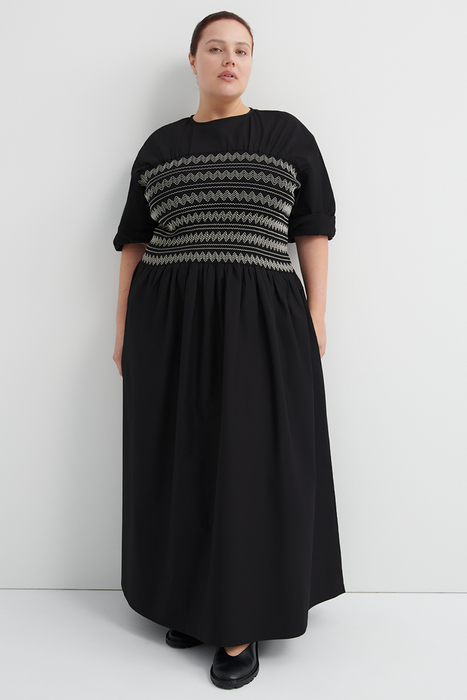 Etched Dress - Black