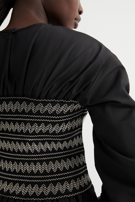 Etched Dress - Black