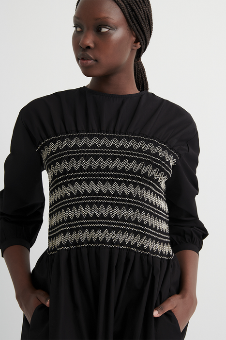 Etched Dress - Black