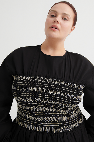 Etched Dress - Black