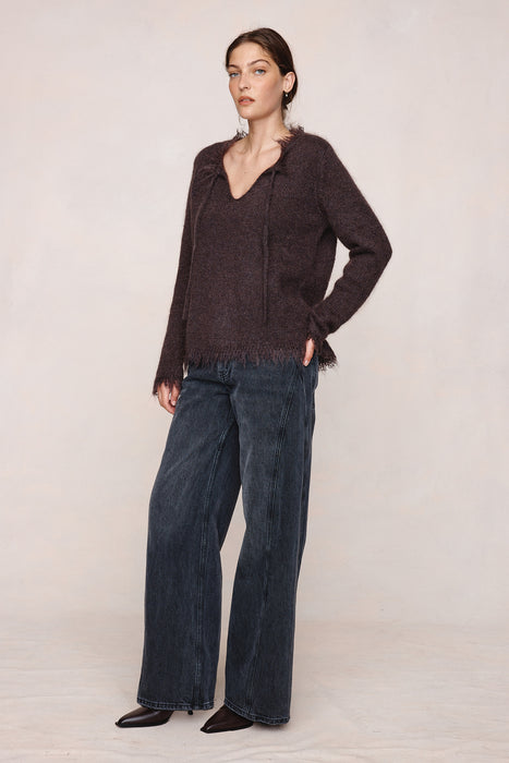 Freyed Gabrielle Jumper - Tapenade