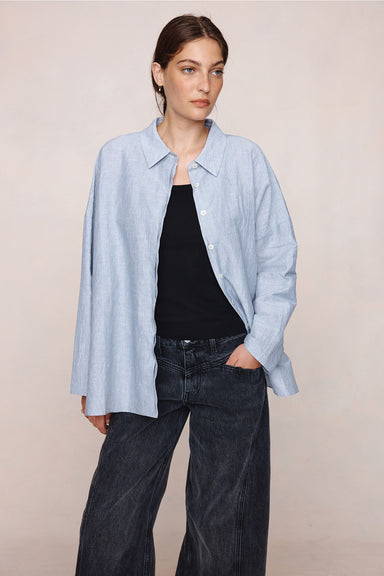 Freddy Shirt - Charcoal Stripe