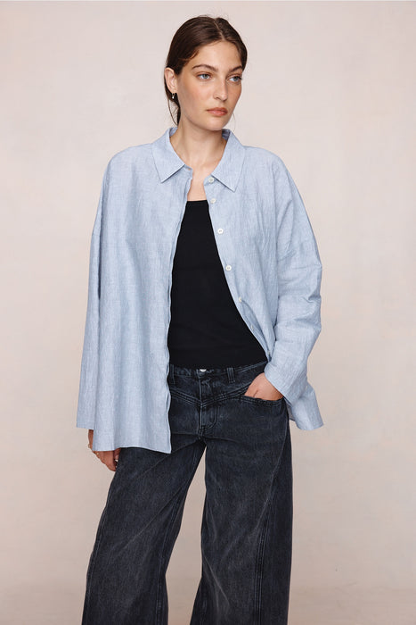 Freddy Shirt - Charcoal Stripe