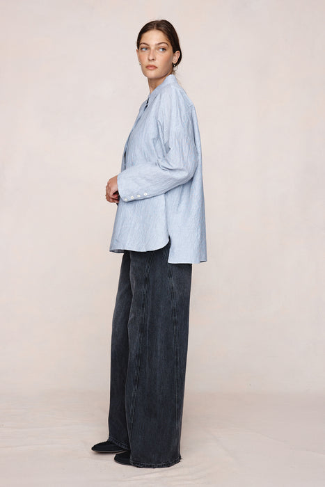 Freddy Shirt - Charcoal Stripe