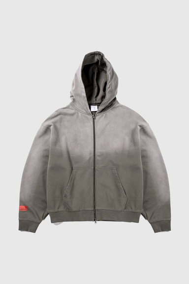 Fade Zip Hoodie - Olive