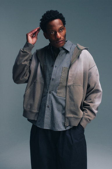 Fade Zip Hoodie - Olive