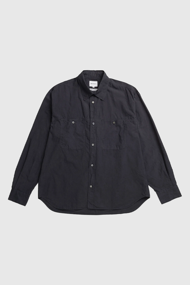 Falster Tencel Oversized Shirt - Dark Navy