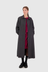 Famous All Over Duster Wool Coat - Grey