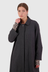 Famous All Over Duster Wool Coat - Grey